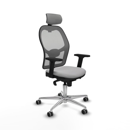 Sedia Ufficio con Poggiatesta Jorquera Piqueras y Crespo 2D086G2 Grigi