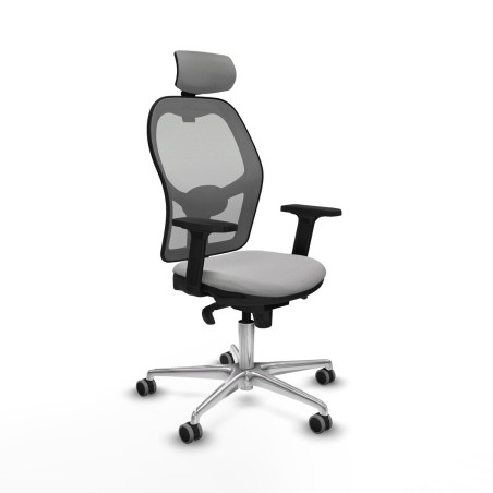 Sedia Ufficio con Poggiatesta Jorquera Piqueras y Crespo 2D086G2 Grigi