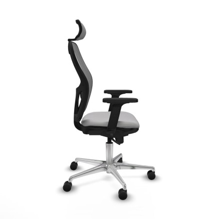 Sedia Ufficio con Poggiatesta Jorquera Piqueras y Crespo 2D086N2 Grigi 2