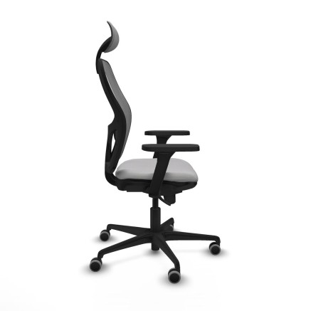 Sedia Ufficio con Poggiatesta Jorquera Piqueras y Crespo 3D036G1 Grigi 2