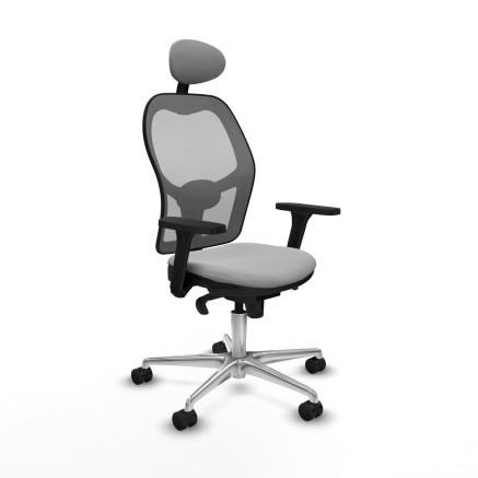 Sedia Ufficio con Poggiatesta Jorquera Piqueras y Crespo 3D086N1 Grigi