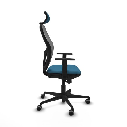 Office Chair with Headrest Jorquera Piqueras y Crespo 1D036G2 Grey Pet 2