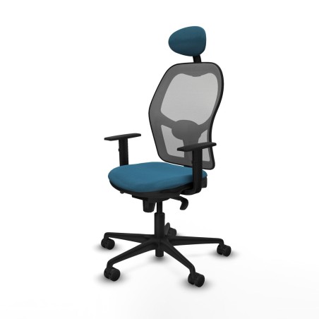 Chaise de Bureau Piqueras y Crespo 1D036N1 Gris Vert pétrole
