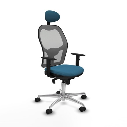 Chaise de Bureau Piqueras y Crespo 1D086N1 Gris Vert pétrole