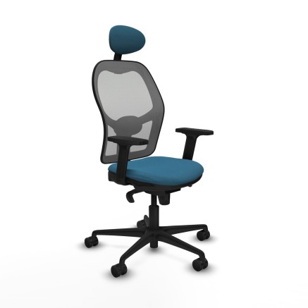 Sedia Ufficio con Poggiatesta Jorquera Piqueras y Crespo 2D036N1 Grigi