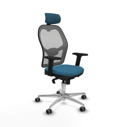 Sedia Ufficio con Poggiatesta Jorquera Piqueras y Crespo 2D086G2 Grigi