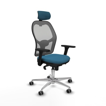 Office Chair with Headrest Jorquera Piqueras y Crespo 3D086G2 Grey Pet