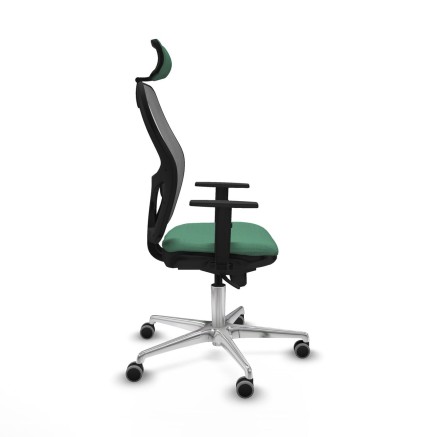 Sedia Ufficio con Poggiatesta Piqueras y Crespo 1D086G2 Verde Smeraldo 2