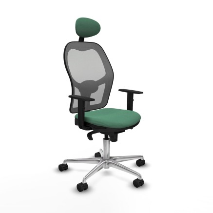 Office Chair with Headrest Jorquera Piqueras y Crespo 1D086N1 Emerald