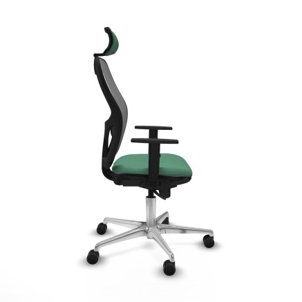 Chaise de Bureau avec Appui-tête Piqueras y Crespo 1D086N2 Vert émer 2