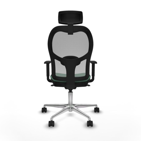 Sedia Ufficio con Poggiatesta Piqueras y Crespo 1D086N2 Verde Smeraldo