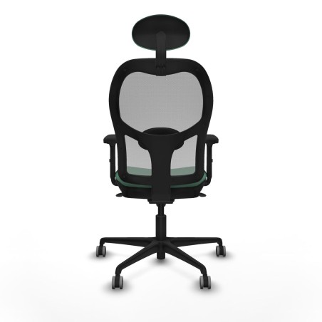 Sedia Ufficio con Poggiatesta Piqueras y Crespo 2D036G1 Verde Smeraldo