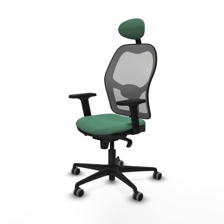 Sedia Ufficio con Poggiatesta Piqueras y Crespo 2D036G1 Verde Smeraldo
