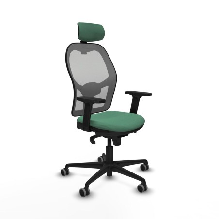 Sedia Ufficio con Poggiatesta Piqueras y Crespo 2D036G2 Verde Smeraldo