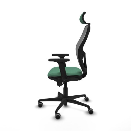 Sedia Ufficio con Poggiatesta Piqueras y Crespo 2D036G2 Verde Smeraldo