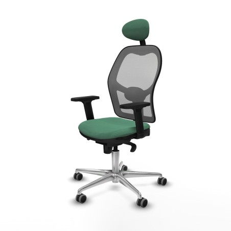 Chaise de Bureau avec Appui-tête Piqueras y Crespo 2D086G1 Vert émer