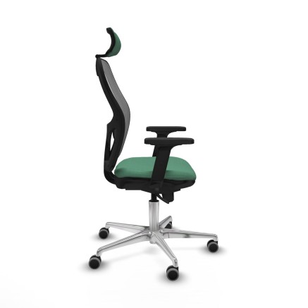 Office Chair with Headrest Piqueras y Crespo 2D086G2 Emerald Green 2