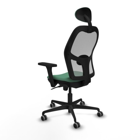 Sedia Ufficio con Poggiatesta Piqueras y Crespo 3D036G1 Verde Smeraldo