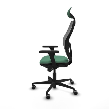 Sedia Ufficio con Poggiatesta Piqueras y Crespo 3D036G1 Verde Smeraldo