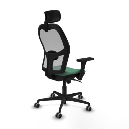 Sedia Ufficio con Poggiatesta Piqueras y Crespo 3D036G2 Verde Smeraldo