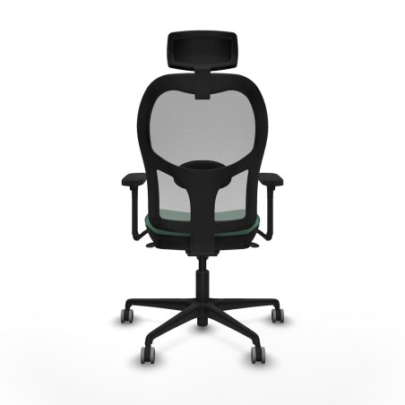 Sedia Ufficio con Poggiatesta Piqueras y Crespo 3D036G2 Verde Smeraldo