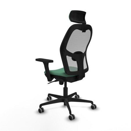 Sedia Ufficio con Poggiatesta Piqueras y Crespo 3D036G2 Verde Smeraldo