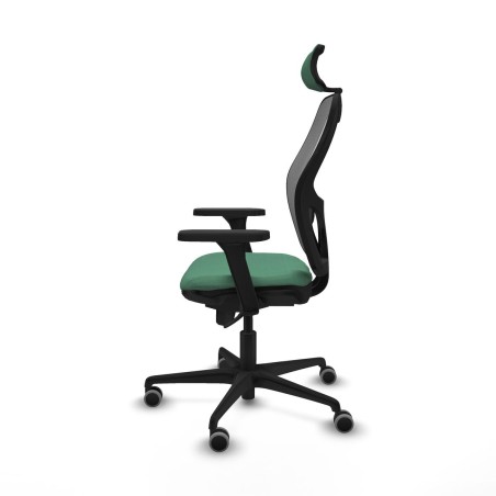 Sedia Ufficio con Poggiatesta Piqueras y Crespo 3D036G2 Verde Smeraldo