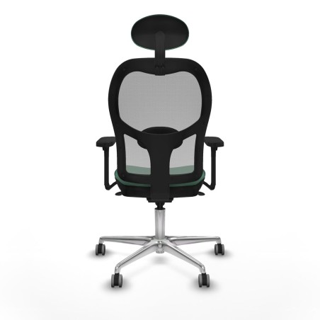 Office Chair with Headrest Piqueras y Crespo 3D086G1 Emerald Green