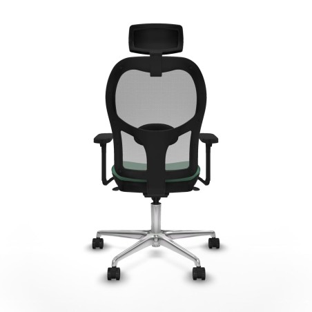 Sedia Ufficio con Poggiatesta Piqueras y Crespo 3D086N2 Verde Smeraldo