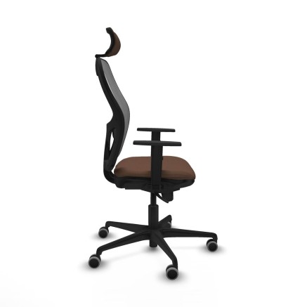 Sedia Ufficio con Poggiatesta Piqueras y Crespo 1D036G2 Grigio Marrone 2