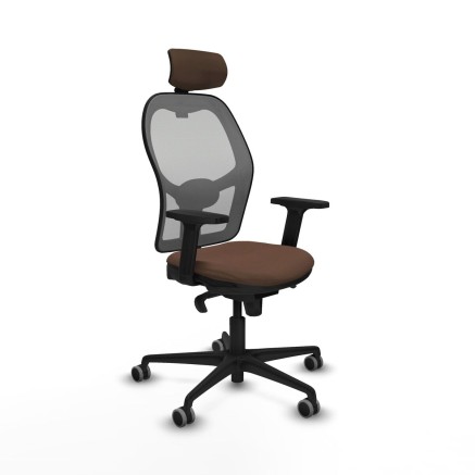 Sedia Ufficio con Poggiatesta Piqueras y Crespo 2D036G2 Grigio Marrone