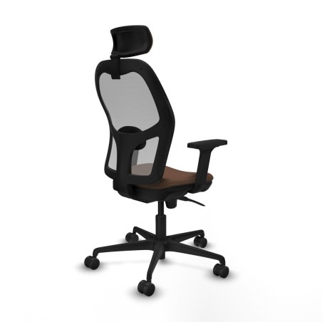 Sedia Ufficio con Poggiatesta Piqueras y Crespo 2D036N2 Grigio Marrone