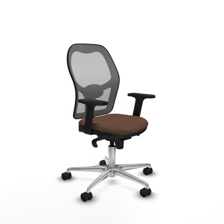 Chaise de Bureau Piqueras y Crespo 2D086N0 Gris Brun foncé