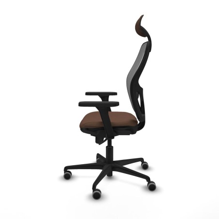 Sedia Ufficio con Poggiatesta Piqueras y Crespo 3D036G1 Grigio Marrone