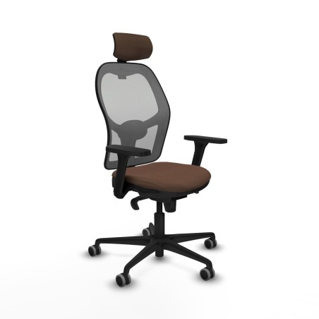 Chaise de Bureau avec Appui-tête Piqueras y Crespo 3D036G2 Gris Brun