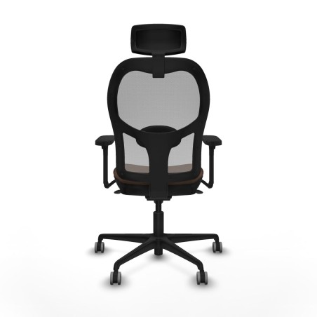 Bürostuhl mit Kopfstütze Piqueras y Crespo 3D036G2 Grau Dunkelbraun