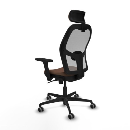 Chaise de Bureau avec Appui-tête Piqueras y Crespo 3D036G2 Gris Brun