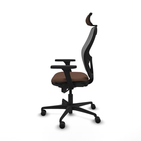 Chaise de Bureau avec Appui-tête Piqueras y Crespo 3D036N2 Gris Brun