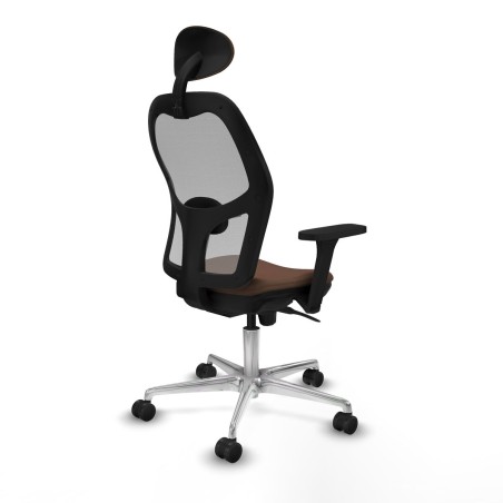 Bürostuhl mit Kopfstütze Piqueras y Crespo 3D086N1 Grau Dunkelbraun