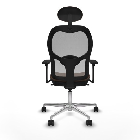 Chaise de Bureau avec Appui-tête Piqueras y Crespo 3D086N1 Gris Brun