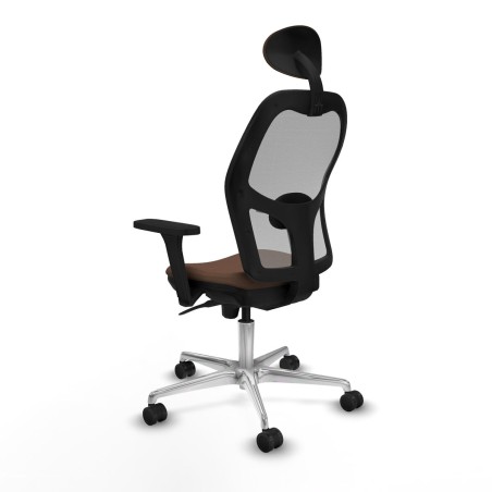 Chaise de Bureau avec Appui-tête Piqueras y Crespo 3D086N1 Gris Brun