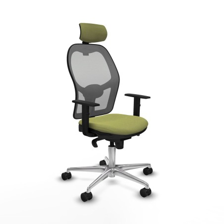 Sedia Ufficio con Poggiatesta Piqueras y Crespo 1D086N2 Verde