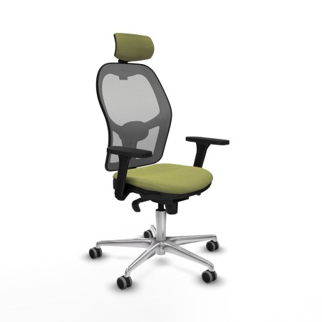 Sedia Ufficio con Poggiatesta Piqueras y Crespo 3D086G2 Verde