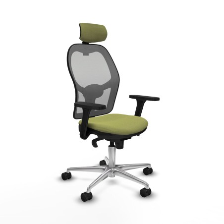 Sedia Ufficio con Poggiatesta Piqueras y Crespo 3D086N2 Verde