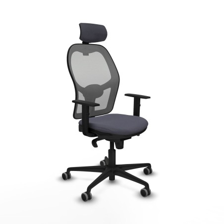 Chaise de Bureau avec Appui-tête Piqueras y Crespo 1D036G2 Gris fonc