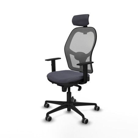Chaise de Bureau avec Appui-tête Piqueras y Crespo 1D036G2 Gris fonc