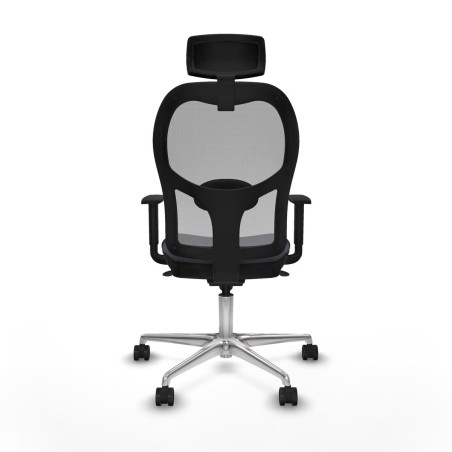 Chaise de Bureau avec Appui-tête Piqueras y Crespo 1D086N2 Gris fonc