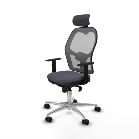Chaise de Bureau avec Appui-tête Piqueras y Crespo 1D086N2 Gris fonc