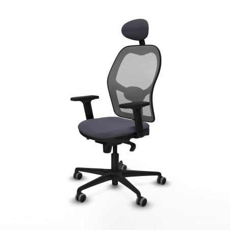 Sedia Ufficio con Poggiatesta Piqueras y Crespo 2D036G1 Grigio scuro