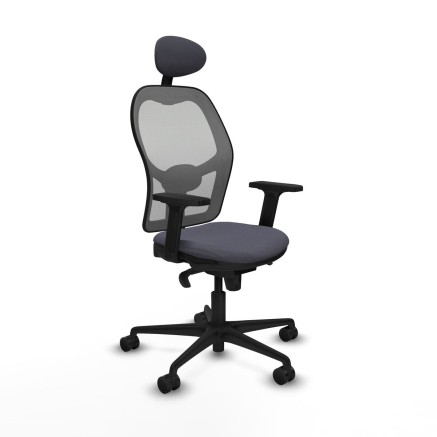 Sedia Ufficio con Poggiatesta Piqueras y Crespo 2D036N1 Grigio scuro